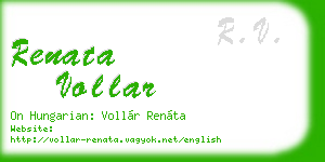 renata vollar business card
