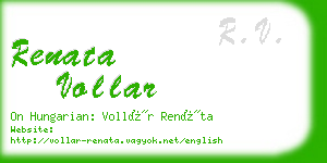 renata vollar business card